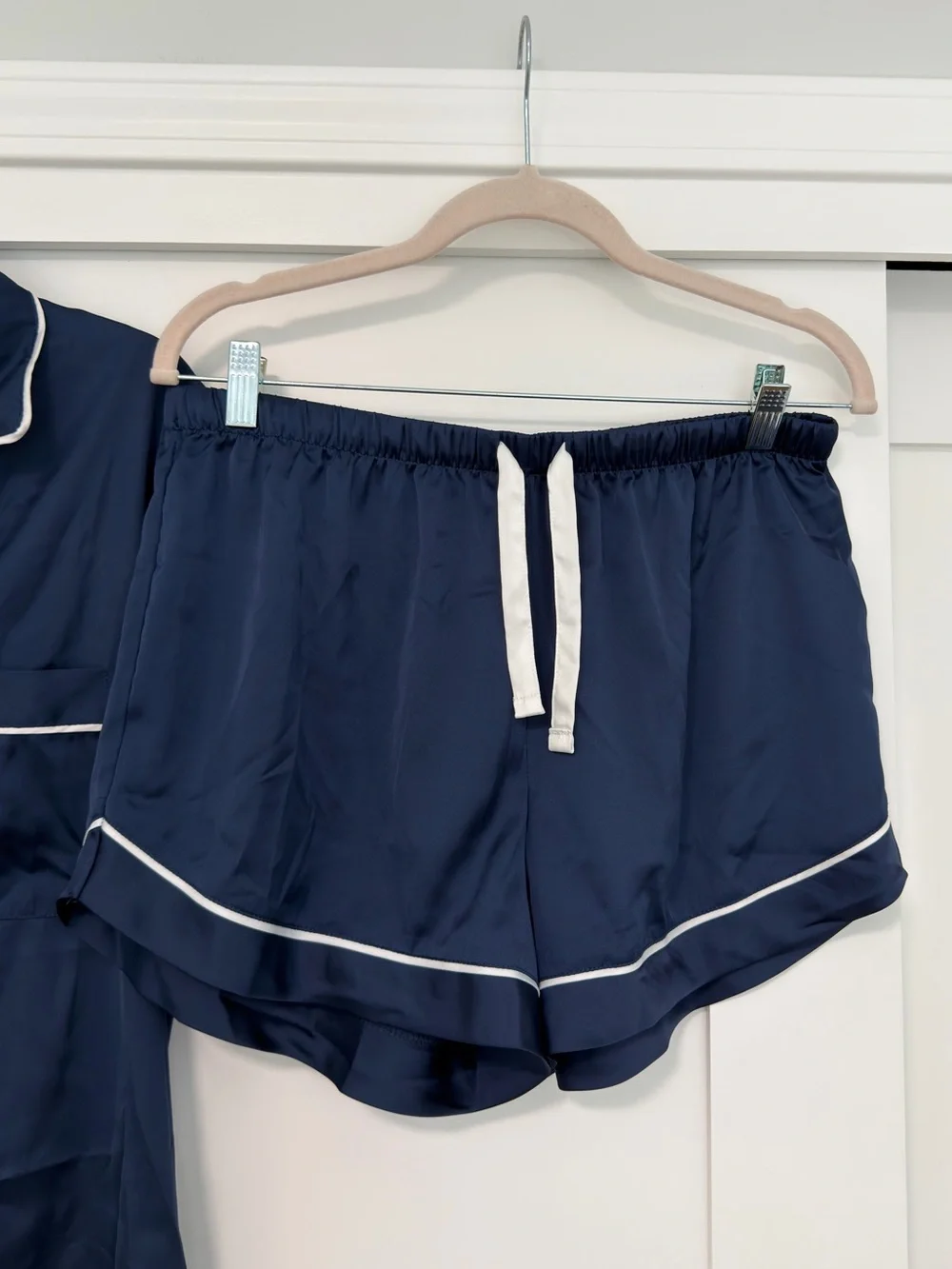 Navy Short Sleeve Pajama Set